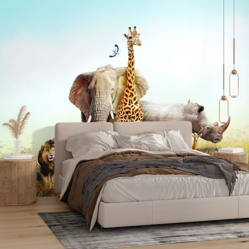 Fotobehang Wilde dieren van de Afrikaanse safari