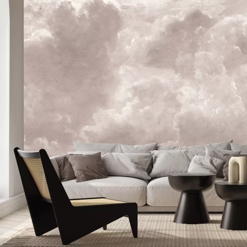 Fotobehang Monochromatische lucht met wolken