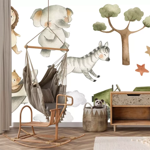 Sticker Safari dieren en voertuigen voor kinderen