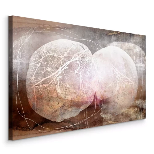Canvas Abstracte bollen in Scandinavische stijl