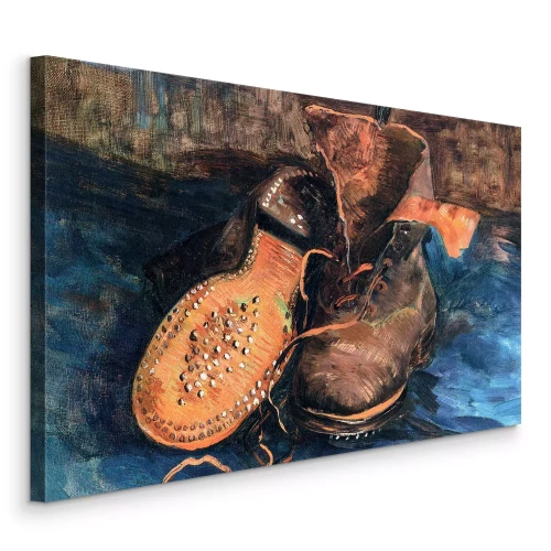 Canvas Retro leren schoenen met spijkers