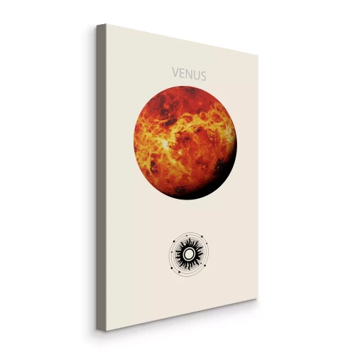 Canvas Venus, de helderste planeet in het zonnestelsel