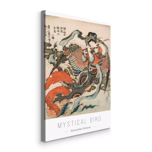 Canvas Mystieke Japanse vrouw in traditionele kimono