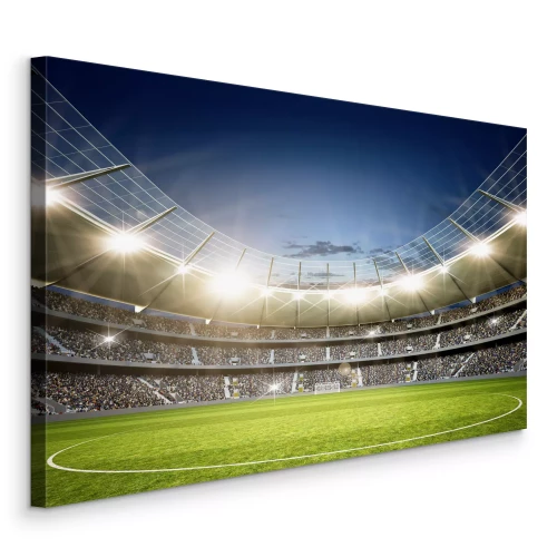 Canvas Het voetbalstadion in de schijnwerpers
