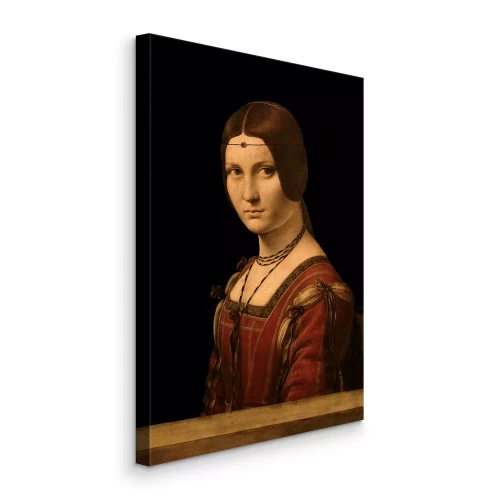 Canvas Mysterieuze vrouw met een diamant op haar voorhoofd