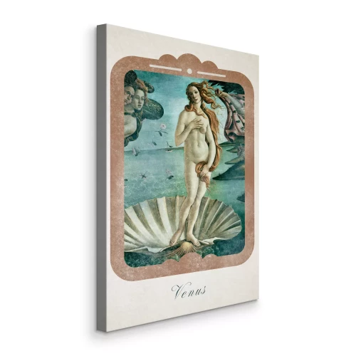 Canvas Botticelli's vintage Geboorte van Venus