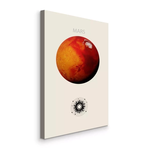 Canvas Mars, de rode planeet