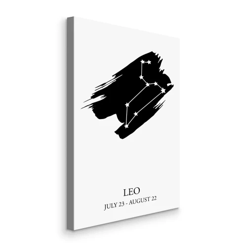 Canvas Decoratieve astrologische inscriptie