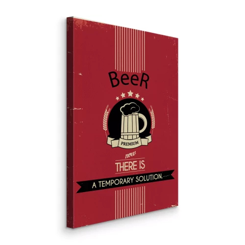 Canvas Decoratief vintage bierbord