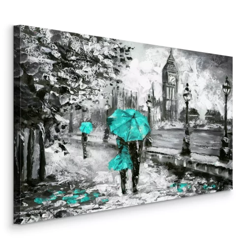 Canvas Herfststeegje bij Big Ben