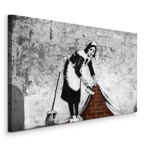 Canvas Banksy Maid Reproductie