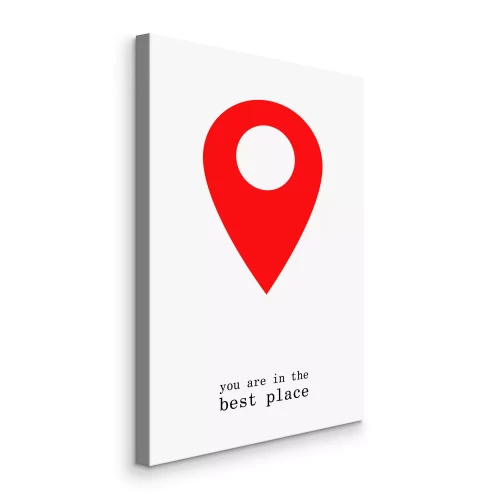 Canvas Locatiebord met opschriften