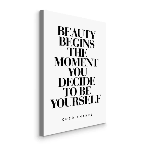 Canvas Motiverende inscriptie over authenticiteit