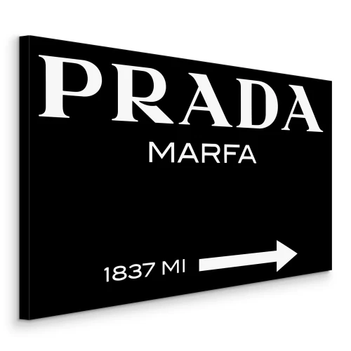 Canvas Iconische Prada-typografie