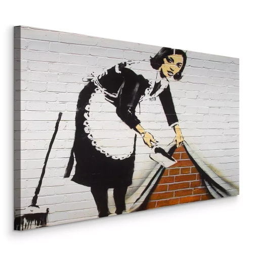 Canvas The Maid reproductie door Banksy