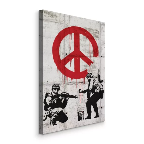 Canvas CND Soldaten Banksy Reproductie