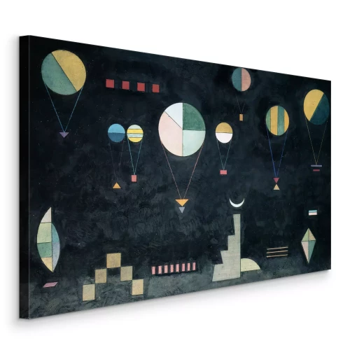 Canvas Reproductie van het schilderij Ondiepe Diepte van Wassily Kandinsky