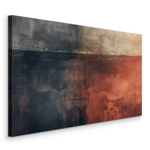 Canvas Roestig abstract landschap