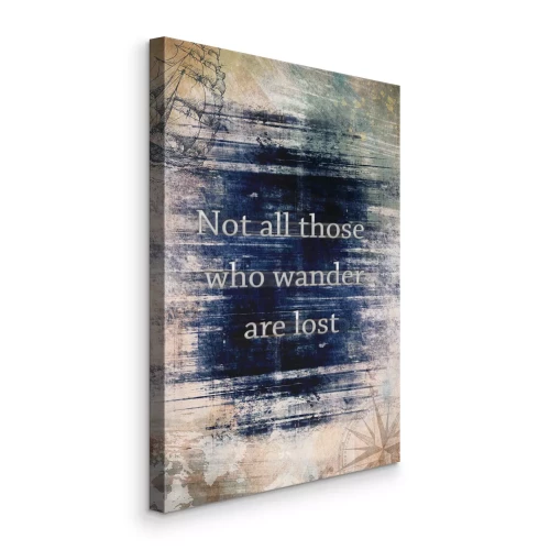 Canvas Een typografische reflectie op de weg