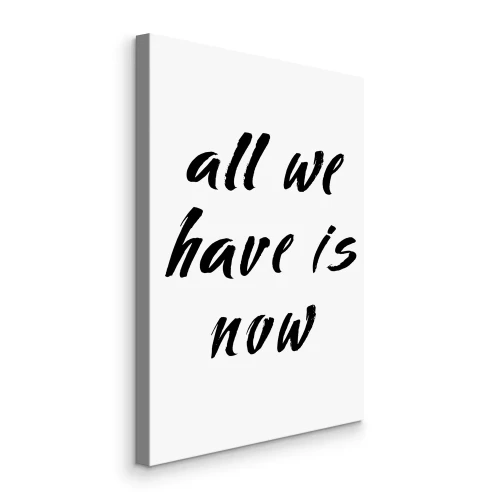 Canvas Inspirerende zwarte letters over het leven