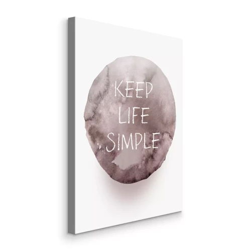 Canvas Een citaat dat het leven inspireert