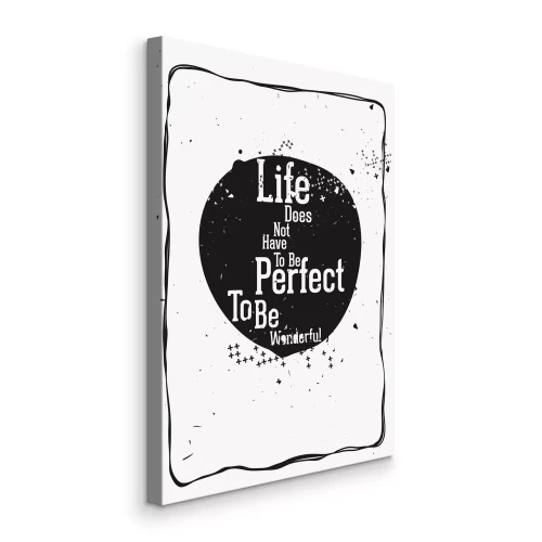 Canvas Typografie die het leven inspireert