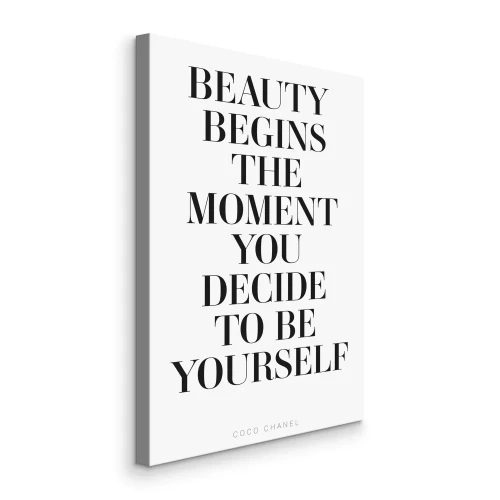 Canvas Een motiverende quote over acceptatie