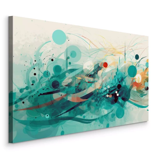 Canvas Wateronttrekking met cirkels