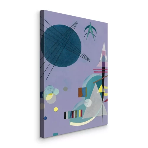 Canvas Reproductie van het schilderij Paarsgroen van Wassily Kandinsky