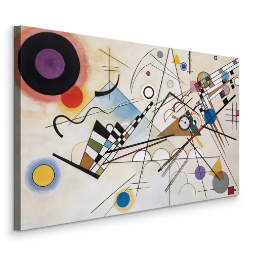 Canvas Reproductie van een abstract schilderij van Wassily Kandinsky