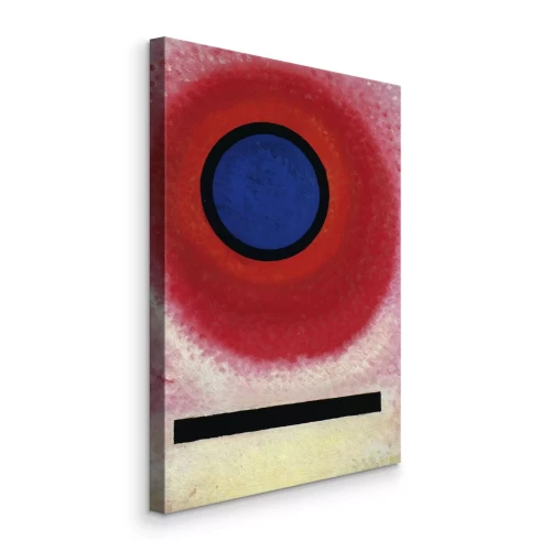 Canvas Reproductie van het schilderij Blauwe Cirkel van Wassily Kandinsky
