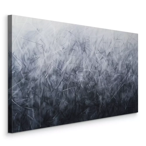 Canvas Grijze lijnen in een expressieve stijl