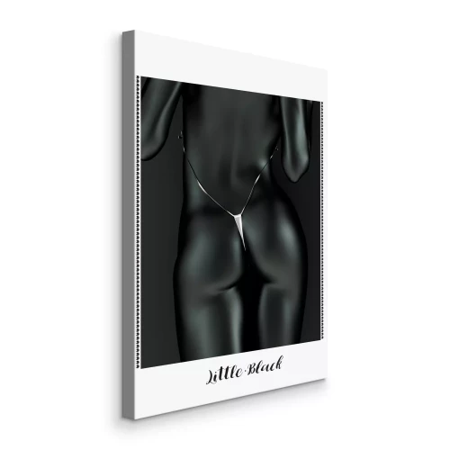 Canvas Donker silhouet van een vrouw in een artistieke benadering