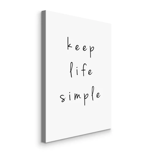 Canvas Zwarte motiverende letters