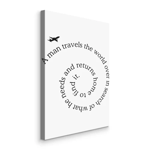 Canvas Typografische spiraalletters