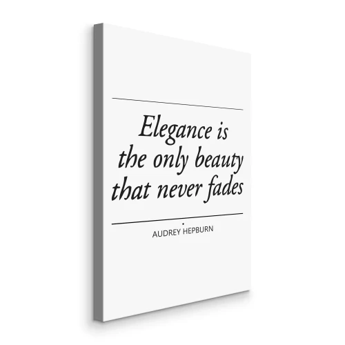 Canvas Een motiverende gedachte over schoonheid