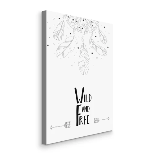 Canvas Dromenvanger met inscriptie en pijlen