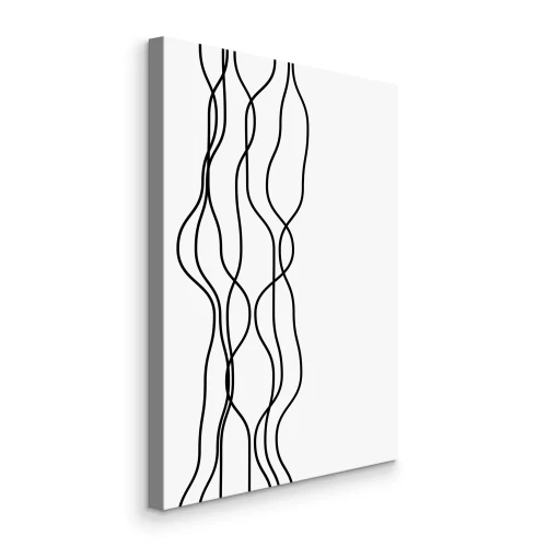 Canvas Minimalistische golvende lijnen