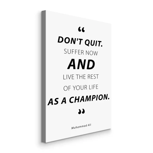 Canvas Typografische motiverende inscriptie