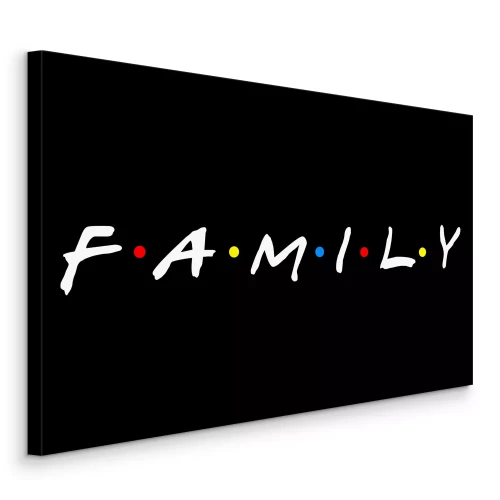 Canvas Typografie met een familiethema