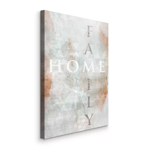 Canvas Decoratieve inscriptie over de waarde van familie