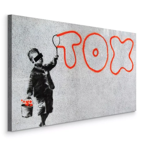 Canvas Banksy reproductie Tox