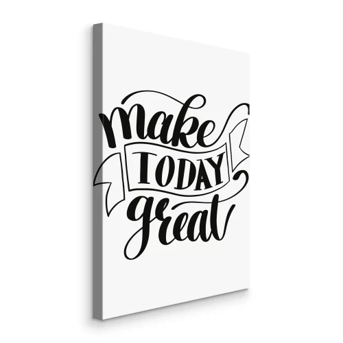 Canvas Motiverende typografie over vreugde