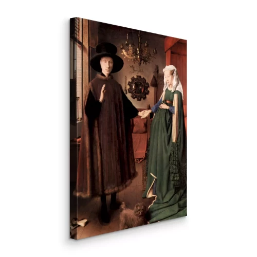 Canvas De symboliek en tederheid van de Arnolfinis
