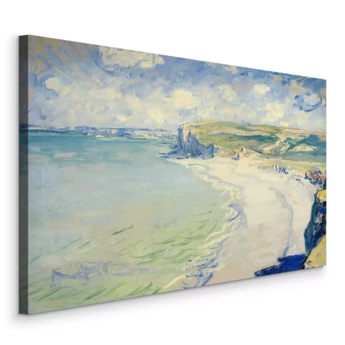 Canvas Een charmant landschap van de zeekust met een zandstrand