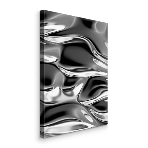 Canvas Verchroomd golvend oppervlak