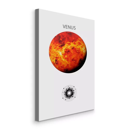 Canvas Venus de vurige planeet