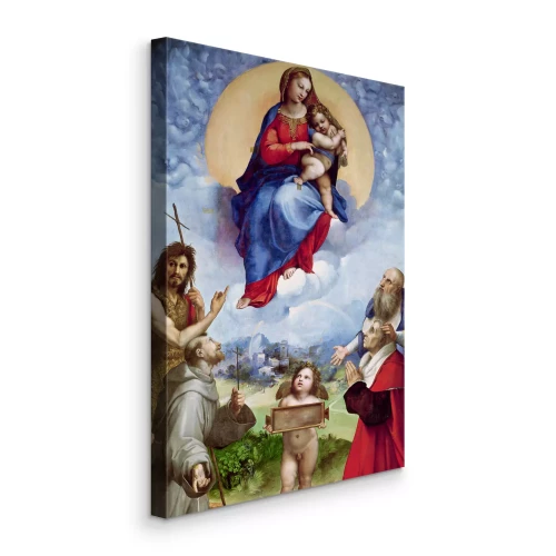 Canvas Madonna di Foligno van de Italiaanse kunstenaar Raphael