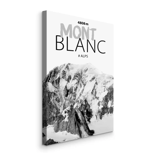 Canvas Mont Blanc met handtekening