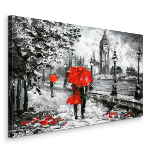 Canvas Rode accenten in Londen